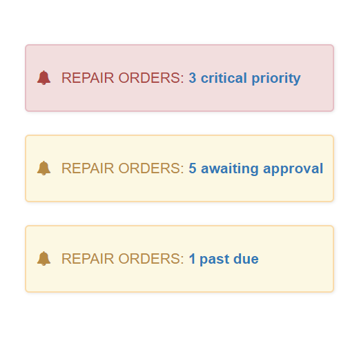 Repair Order Software Screenshot